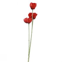 Article Fleurs artificielles coquelicot rouge 50cm