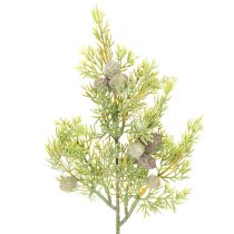 Article Branche de conifère artificielle avec cônes, 39 cm, lot de 4.