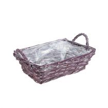 Panier carré violet 25cm x 18cm H10cm