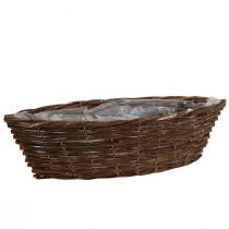 Panier plante tressée panier plante bateau L44cm H11cm