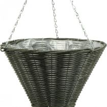 Panier feu tricolore sac pointu gris Ø35cm H37cm