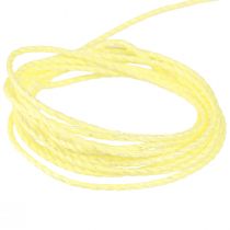 Article Cordon jaune avec cordon décoratif en mica irisé 15mm 50m