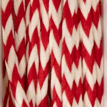 Article Cordon à motif zigzag en rouleau pour loisirs créatifs et emballage, diamètre 3 mm, longueur 20 m