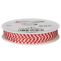 Article Cordon à motif zigzag en rouleau pour loisirs créatifs et emballage, diamètre 3 mm, longueur 20 m