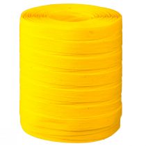 Article Ruban frisé, ruban cadeau, coton jaune, 10 mm, 100 m, écoresponsable