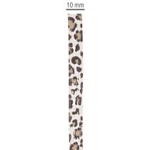 Article Ruban cadeau imprimé léopard pour décoration créative, ruban frisé 10 mm 100 m
