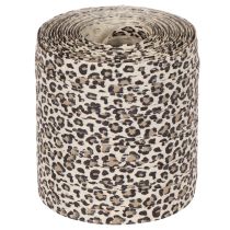 Article Ruban cadeau imprimé léopard pour décoration créative, ruban frisé 10 mm 100 m