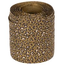 Article Ruban frisé, motif léopard, ruban cadeau pour emballage créatif, 10 mm, 100 m