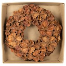 Article Couronne de lotus séché, couronne décorative de porte, 35 cm