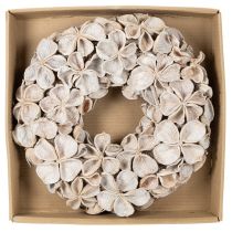 Article Couronne de lotus, décoration naturelle, fleurs séchées, 35 cm