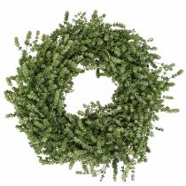 Article Couronne de Noël couronne de fleurs séchées vertes herbe de lin Ø34cm