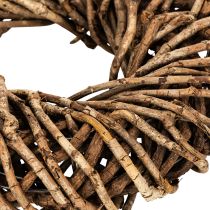 Article Couronne en brindilles naturelles, couronne ronde en rotin pour loisirs créatifs, 35 cm