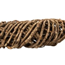Article Couronne décorative en branches naturelles, couronne en rotin, ronde, grande, 45 cm.