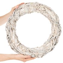 Article Couronne de brindilles rondes pour loisirs créatifs et décoration, couronne de porte 50 cm