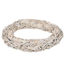 Article Couronne de brindilles rondes pour loisirs créatifs et décoration, couronne de porte 50 cm