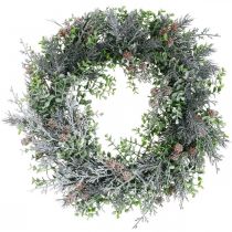 Couronne de Noël Couronne de l&#39;Avent avec neige artificielle Ø30cm
