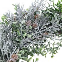 Couronne de Noël Couronne de l&#39;Avent avec neige artificielle Ø30cm