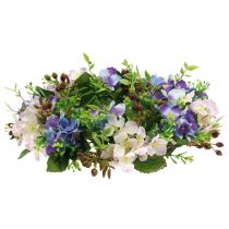 Article Couronne Hortensia/Baies Violet Ø30cm