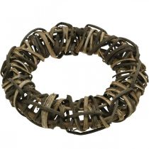 Article Couronne de vigne Ø30cm Couronne de porte naturelle Couronne décorative en osier Haute qualité Fait main