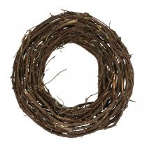 Couronne de vigne Ø35cm couronne décorative naturelle marron