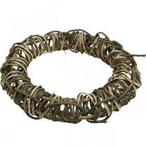 Article Grande couronne décorative Ø50cm en sarments de vigne - couronne de porte naturelle en bois et osier, polyvalente pour la décoration