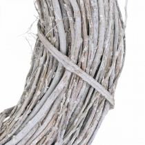 Guirlande déco blanchie à la chaux Ø35cm Shabby Chic guirlande de porte décoration de table