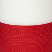 Article Ruban moiré blanc et rouge pour couronne, 125 mm - ruban de deuil, ruban décoratif, ruban à nœud, ruban festif, rouleau de 25 m