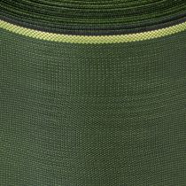 Article Ruban vert foncé pour couronnes, bordé d'or, 75 mm de large, 25 m de long - Idéal pour les décorations funéraires et l'art floral