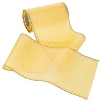 Article Ruban moiré jaune pour couronne, 175 mm, 25 m