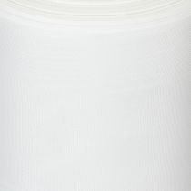 Article Ruban blanc pour couronne, 200 mm de large, rouleau de 25 m, ruban de deuil, ruban pour nœud, ruban décoratif pour compositions florales funéraires et autres occasions.