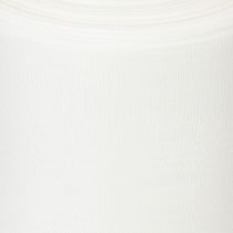 Article Ruban blanc pour couronne, de haute qualité, 75 mm x 25 m - ruban décoratif pour l'art floral et les services funéraires, idéal pour l'impression.