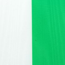 Article Rubans pour couronnes Moiré vert-blanc 100mm 25m