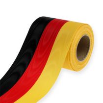 Bandes de couronne Moiré noir-rouge-or 100 mm