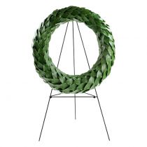 Porte-couronne peint vert foncé 65,5cm