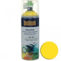 Article Vernis à l&#39;eau sans Belton jaune haute brillance en spray jaune colza 400ml