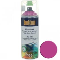 Article Peinture à l&#39;eau sans peinture Belton rose trafic violet haute brillance spray 400ml