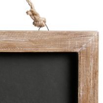 Article Tableau à suspendre planche de bois vintage naturel 40×30cm