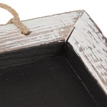 Article Tableau à suspendre vintage noir blanc 24,5×20cm 2pcs