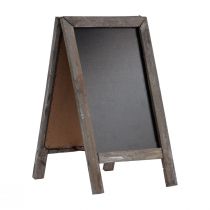 Article Tableau double planche en bois support vintage 18x32cm