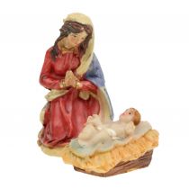 Article Figurines de la Nativité peintes à la main 2cm - 9cm 7pcs