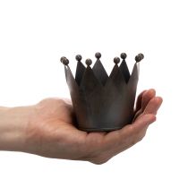 Article Couronne en métal, petite couronne décorative pour la décoration de table, 10 cm