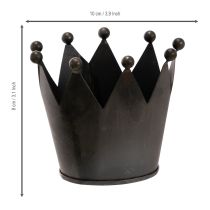 Article Couronne en métal, petite couronne décorative pour la décoration de table, 10 cm