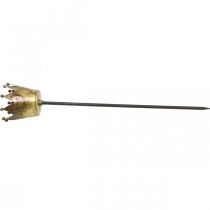 Article Photophore couronne à coller laiton Ø9.5cm H50cm