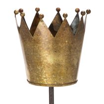 Article Couronne décorative sur bâtonnet, décoration vintage pour plantes en pot, 73 cm