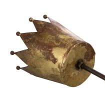 Article Couronne décorative sur bâtonnet, décoration vintage pour plantes en pot, 73 cm
