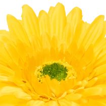 Article Gerberas artificiels, jaune soleil, fleurs de jardin, 47 cm, lot de 6