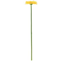 Article Fleurs artificielles Gerbera soleil jaune fleur de jardin 47cm