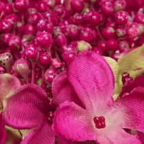 Article Hortensias Artificiels Branche Rose Feuilles de Fleurs 43cm 2pcs