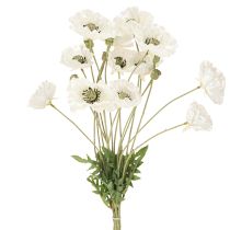 Article Coquelicots artificiels en fleurs de soie blanche L78 6 pièces