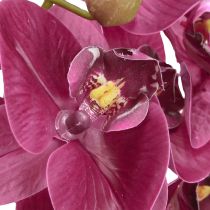 Article Orchidées artificielles fleurs artificielles violettes comme de vraies 56cm 3 pcs